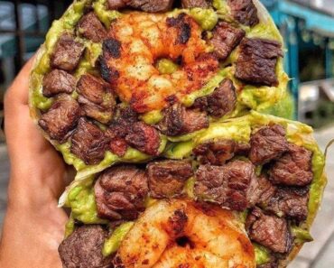 Air fryer Surf And Turf Burrito
