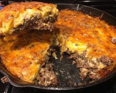 IMPOSSIBLE CHEESEBURGER PIE