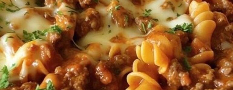 Cheesy Beef Pasta Casserole