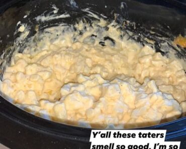 cheesy potato casserole in the crockpot!