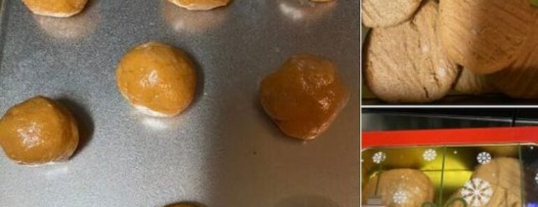 3 ingredient peanut butter cookies