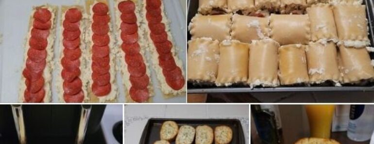 Homemade pepperoni lasagna roll ups