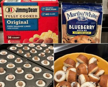 24 Blueberry Sausage Mini Muffins Recipe: