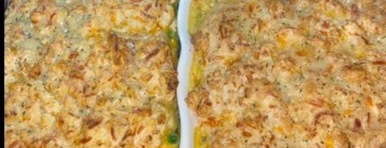 Chicken Pot Pie Cheddar Biscuit Crust Recipe