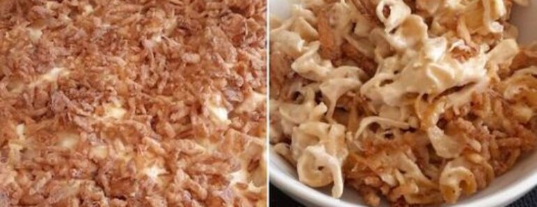 French Onion Chicken  Noodle Casserole Recipe