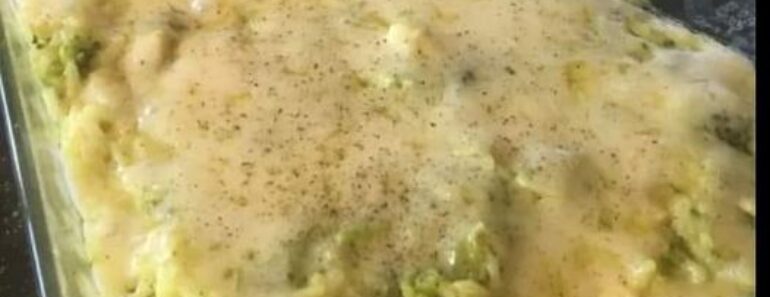 Cheesy Chicken Broccoli Rice Casserole Recipe
