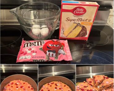 24 -M&M’s Cake/Cookie Recipe