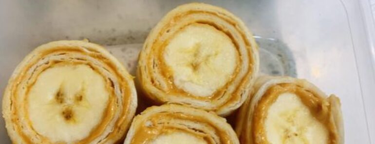 Banana Peanut Butter Roll-Ups