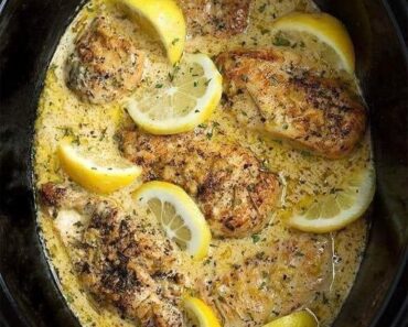 Crock Pot Creamy Lemon Garlic Butter Chicken