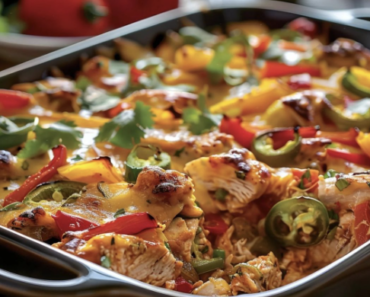 Cheesy Fajita Chicken Casserole