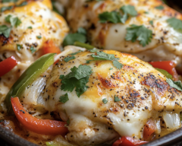 Cheesy Baked Fajita Chicken