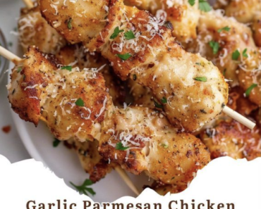 Garlic Parmesan Chicken Skewer