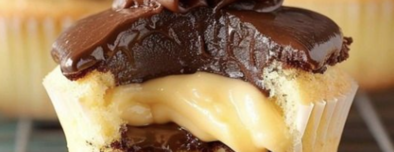 Boston Cream Cupcakes