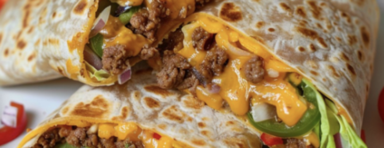 Nacho Cheese Beef Wrap