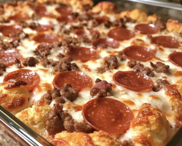 Meat Lovers Pizza Casserole