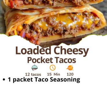 Loaded Cheesy Pocket Tacos