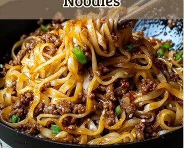 Mongolian Ground Beef Noodles