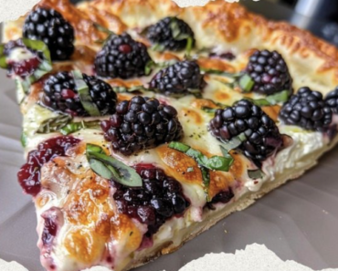 Blackberry Basil Ricotta Pizza