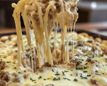 Baked Cream Cheese Spaghetti Casserole