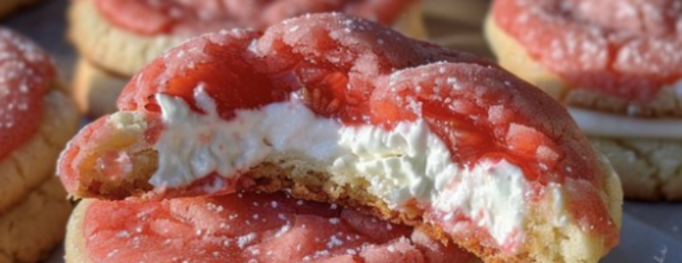 Strawberry Cheesecake Cookies