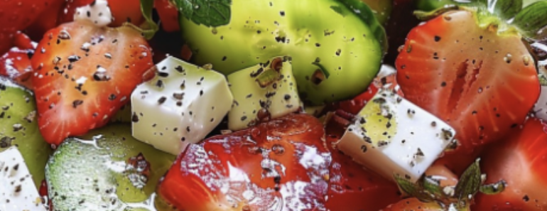 Strawberry Cucumber Salad