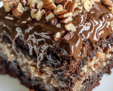 German Chocolate Poke Cake