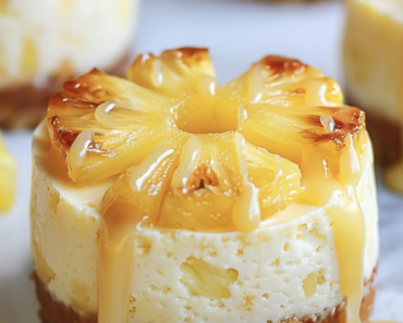 Mini Pineapple Upside-Down Cheesecakes