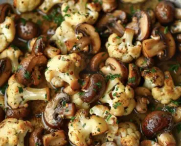 Garlic Cauliflower Mushrooms Recipe