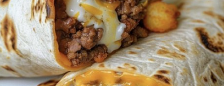 Cheesy Potato Burritos Recipe