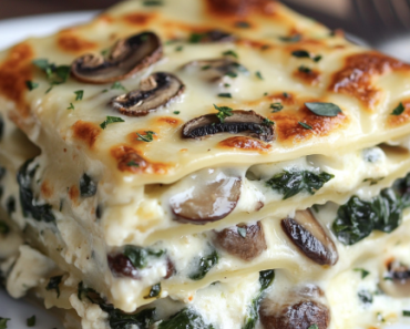 Spinach and Mushroom White Lasagna Recipe