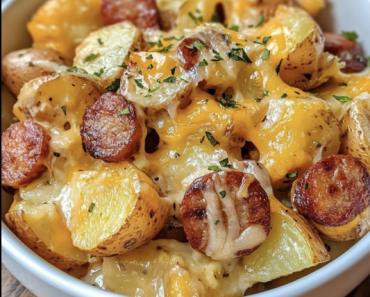 Cheesy Ranch Potatoes and Smoked Sausage