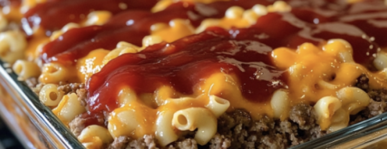 Mac and Cheese Meatloaf Casserole Recipe