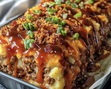 Loaded Mashed Potato Meatloaf Casserole