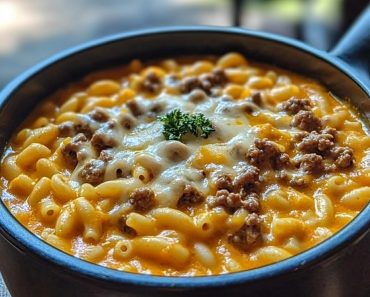 24 One Pot Macaroni Cheeseburger Soup