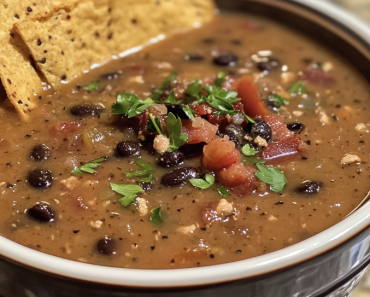 Hearty Black Bean Bacon Soup Recipe