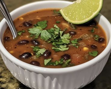 Smoky Chipotle Black Bean Soup