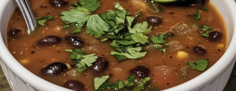 Smoky Chipotle Black Bean Soup