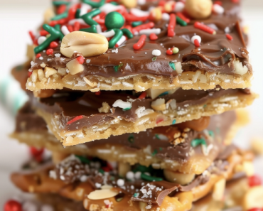 Salty Holiday Cracker Toffee Recipe