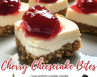 Holiday Cherry Cheesecake Bites