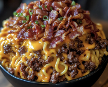 Bacon Cheeseburger Noodle Bake