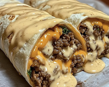 Cheesy Beef Wraps