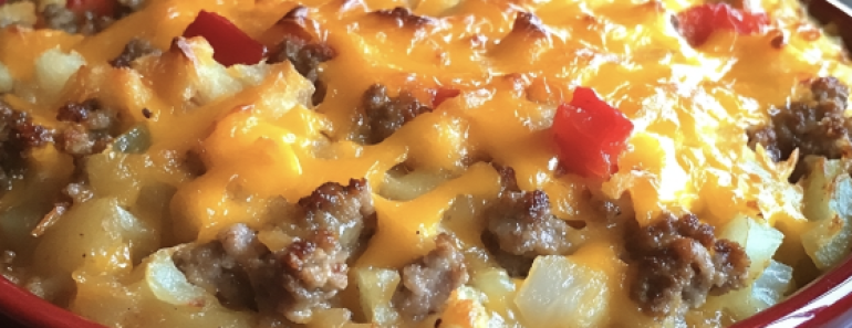 Slow Cooker Cheesy Sausage