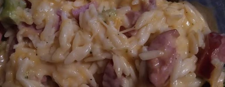 24- Cheesy Orzo with Sausage and Broccoli
