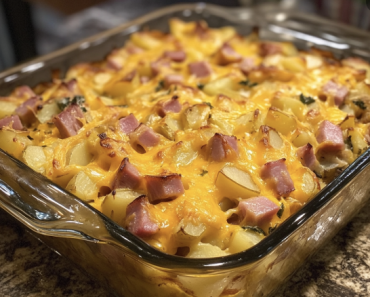 Cheesy Ham and Potato Casserole