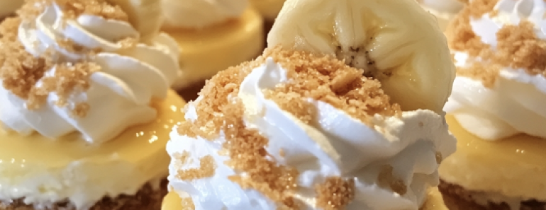 Cheesecake Banana Pudding Bites