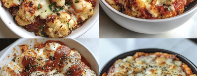 Low Carb Pizza Bowls