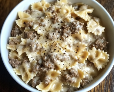 Creamy Velveeta Beef Bowtie Pasta Recipe