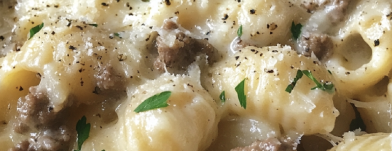 Creamy Beef Shells
