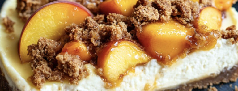 Peach Cobbler Cheesecake Recipe