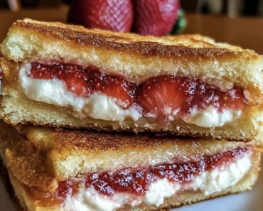 Fried Strawberry Cheesecake Sandwiches